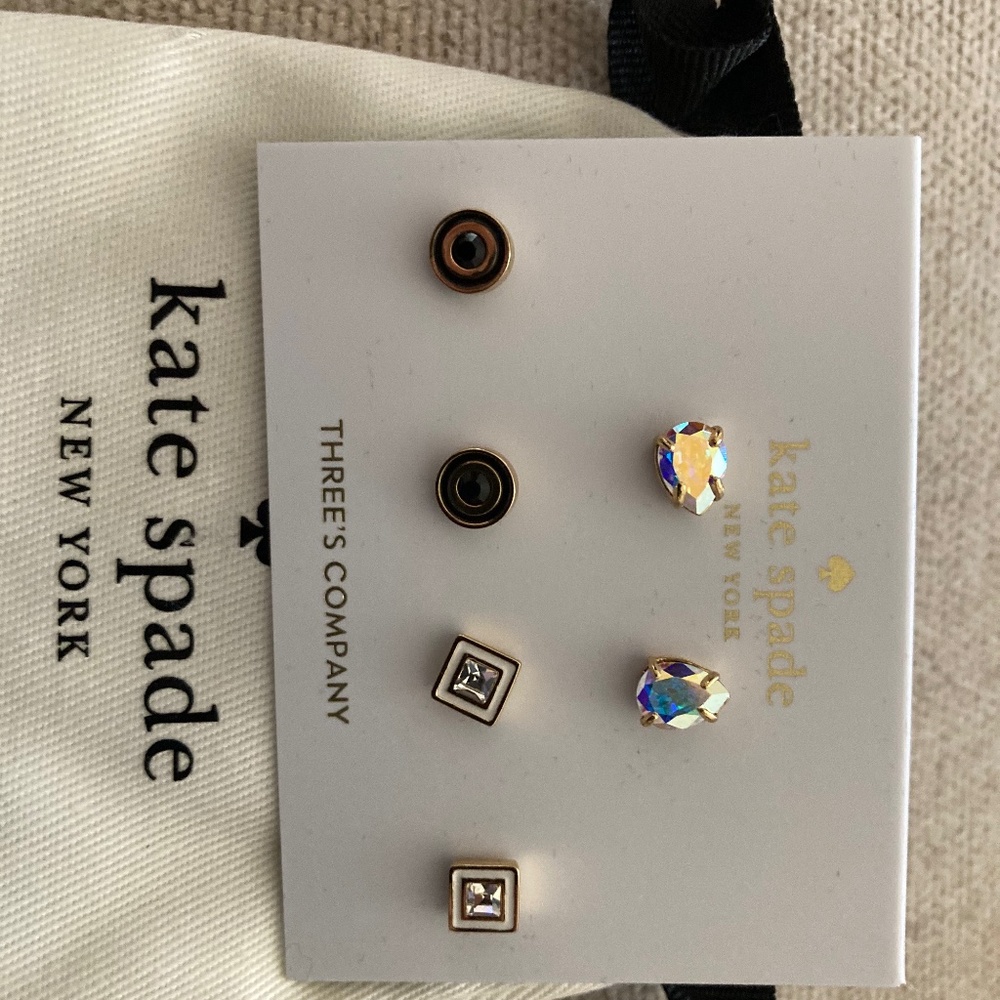 Kate Spade Earrings - Set of three